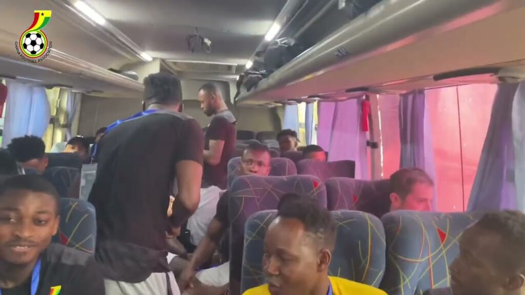 BLACK STARS ON THEIR WAY TO MOSHOOD ABIOLA STADIUM
