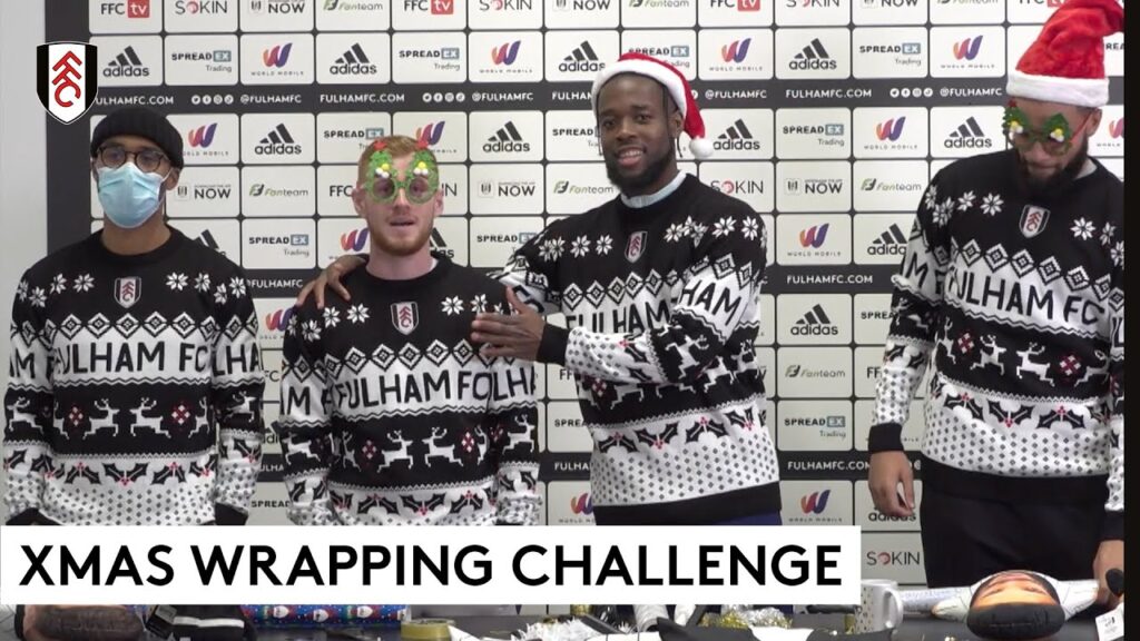 Fulham FC Christmas Wrapping Challenge! 🎁 (Ft. Reed, Onomah, Odoi & Hector)