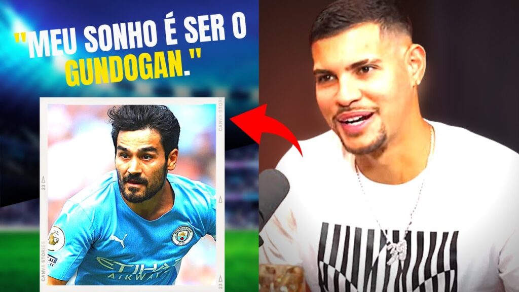 BRUNO GUIMARÃES: "DE BRUYNE ME IMPRESSIONOU, MAS O MEU MAIOR ÍDOLO É O GUNDOGAN"
