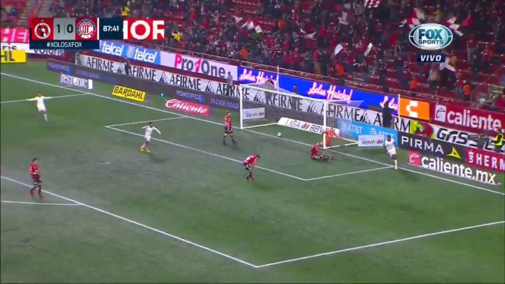 Gol Michael Estrada empate final de Toluca Vs Xolos 1-1 Jornada 5 Liga MX