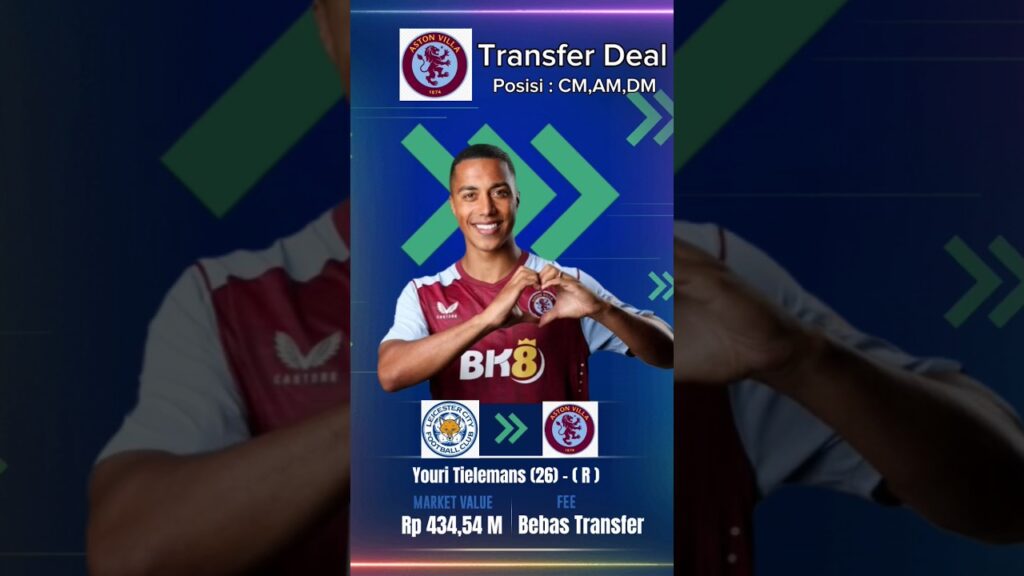 Windows Transfers 2023!! Youri Tielemans #shorts #windowstransfers2023 Windows Transfers 2023!! Youri Tielemans #shorts #windowstransfers2023