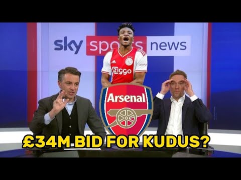 Arsenal to Bid £34M for Mohamed Kudus🔥✔️