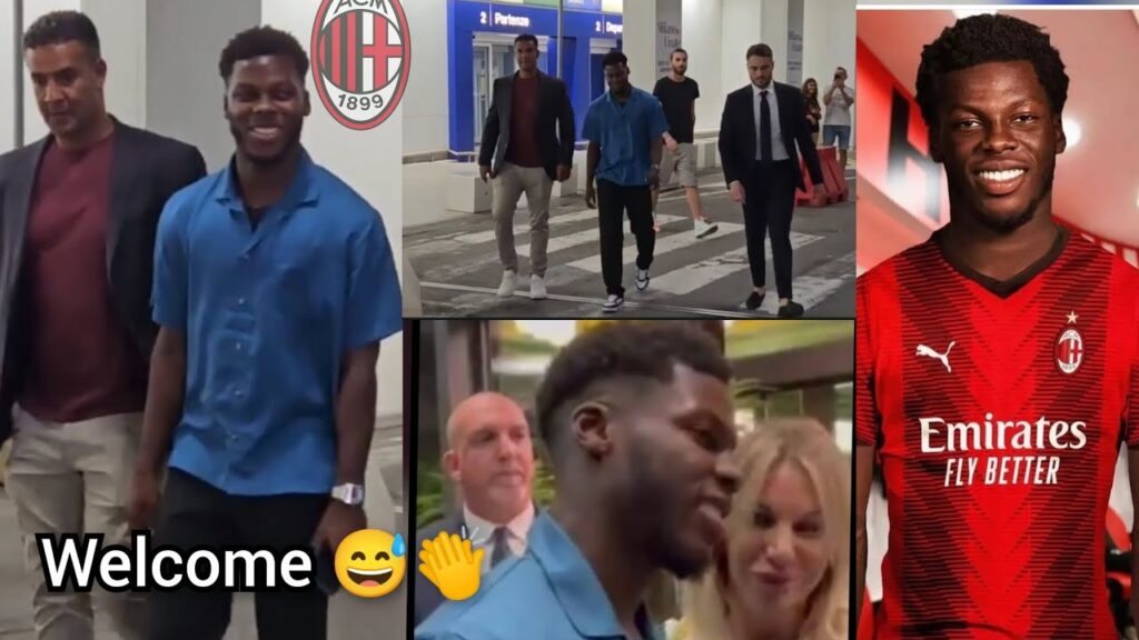 Yunus Musah ARRIVES at AC Milan for the first time to sign the deal | set for medicals checks...