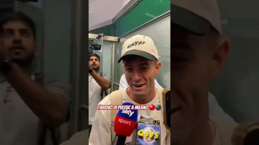 Christian #Pulisic é atterrato a Milano 🛩🇺🇲 #milan #pulisic #calciomercato
