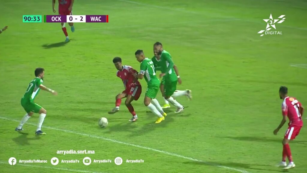 أولمبيك خريبكة 0-2 الوداد الرياضي هدف يحيى جبران في الدقيقة 90+1