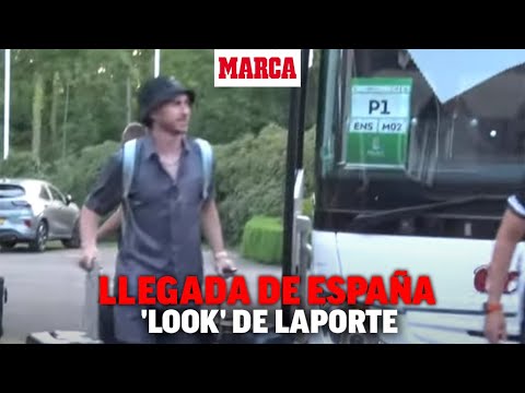 La llegada de España a Enschede: Con Rodri y el 'look' de Laporte I MARCA