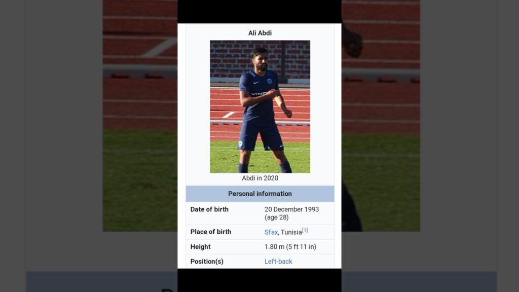 biography of Ali Abdi football player. || #shorts || #footballshorts Tunisia biography of Ali Abdi football player. || #shorts || #footballshorts Tunisia