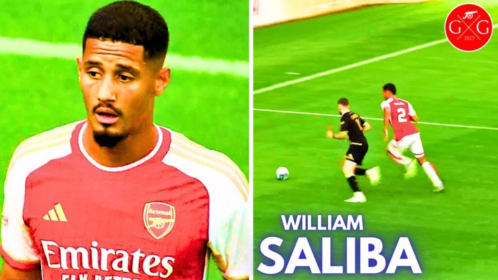 William Saliba with Mbappé-Style DRIBBLING vs Monaco | Emirates Cup Highlights | Gooner's Galaxy