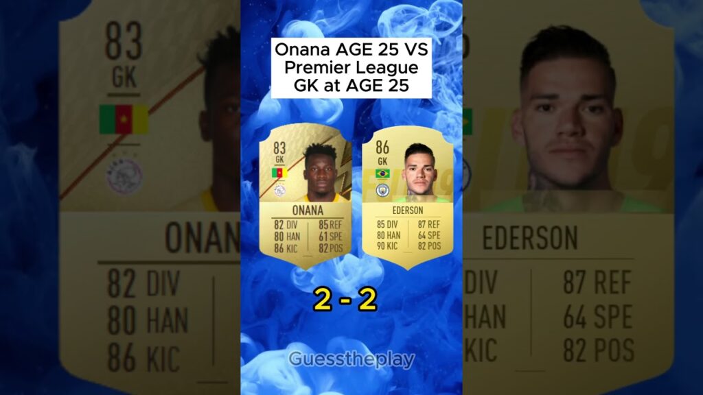 Onana vs Premier League Goalkeepers #shorts