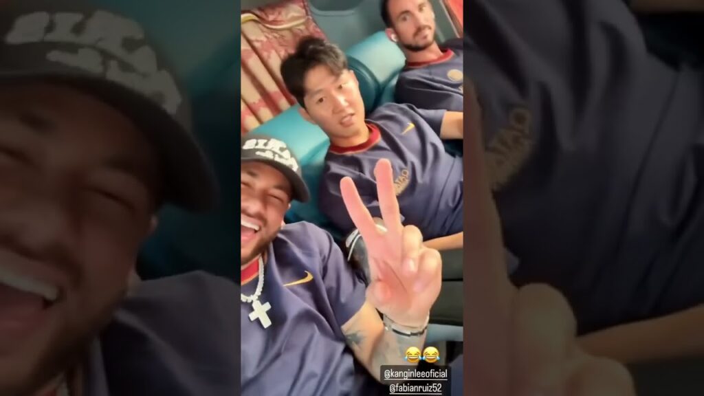 Neymar and Lee Kang-in's friendship 😂❤️ (via neymarjr/IG) #shorts