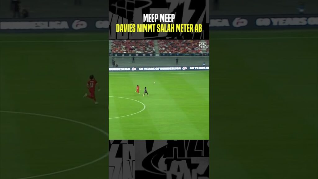 Salah kann nicht fassen, wie schnell Davies ist 💨