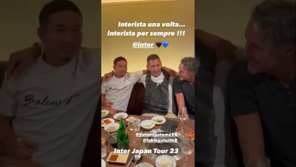 NAGATOMO E MATERAZZI CANTANO INSIEME “PAZZA INTER”🖤💙 #shorts