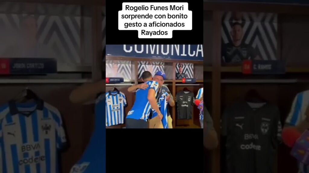 Rogelio Funes Mori sorprende a aficionados de Rayados. #Rayados #Monterrey #futbol