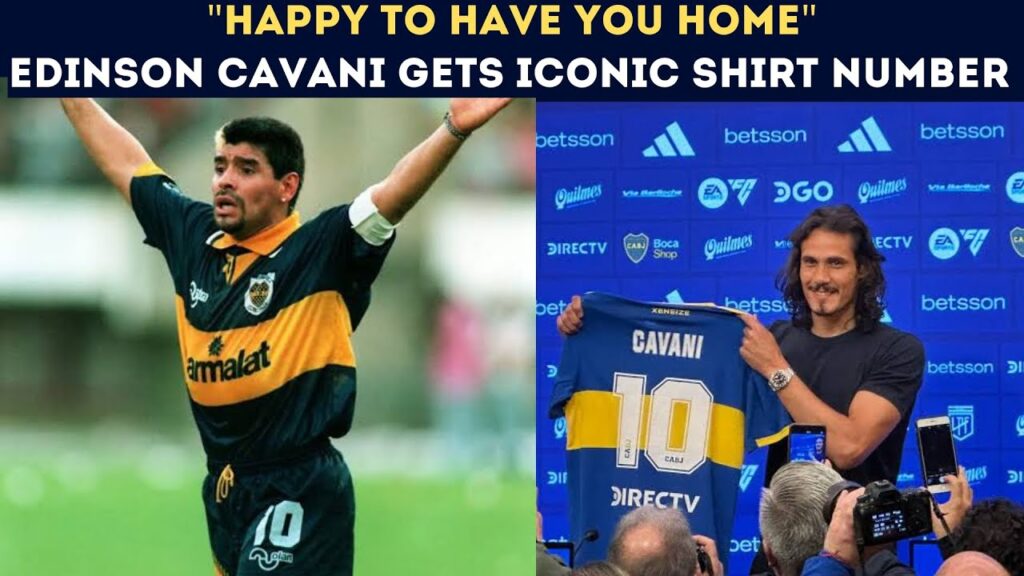 "Happy to have you home"Edinson Cavani gets iconic Shirt Number