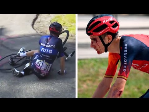 TOUR DE FRANCE 2023 - Alerte grosses chutes : Glissade pour Gaudu, visage en sang pour Rodriguez