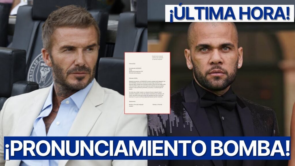 DAVID BECKHAM paraliza ENTRENAMIENTO DEL INTER MIAMI con PRONUNCIAMIENTO por DANI ALVES