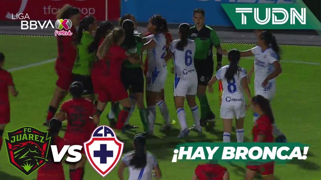 ¡Se arma la BRONCA y hay empujones! | FC Juárez 0-0 Cruz Azul | Liga Mx Femenil - AP 2021 J1 | TUDN
