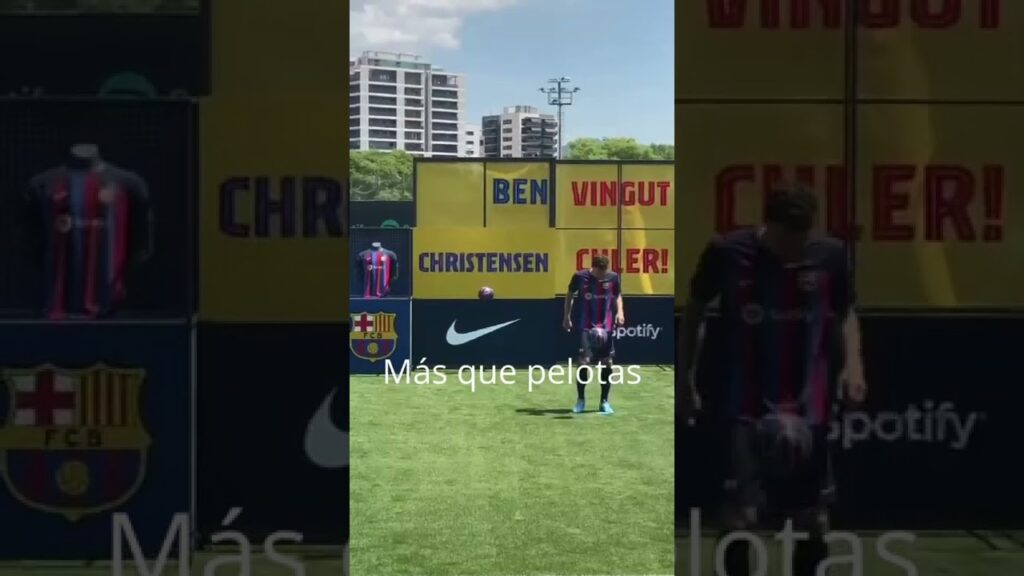 ⚽️ Primeros toques de balón de #Christensen con la camiseta del #fcbarcelona