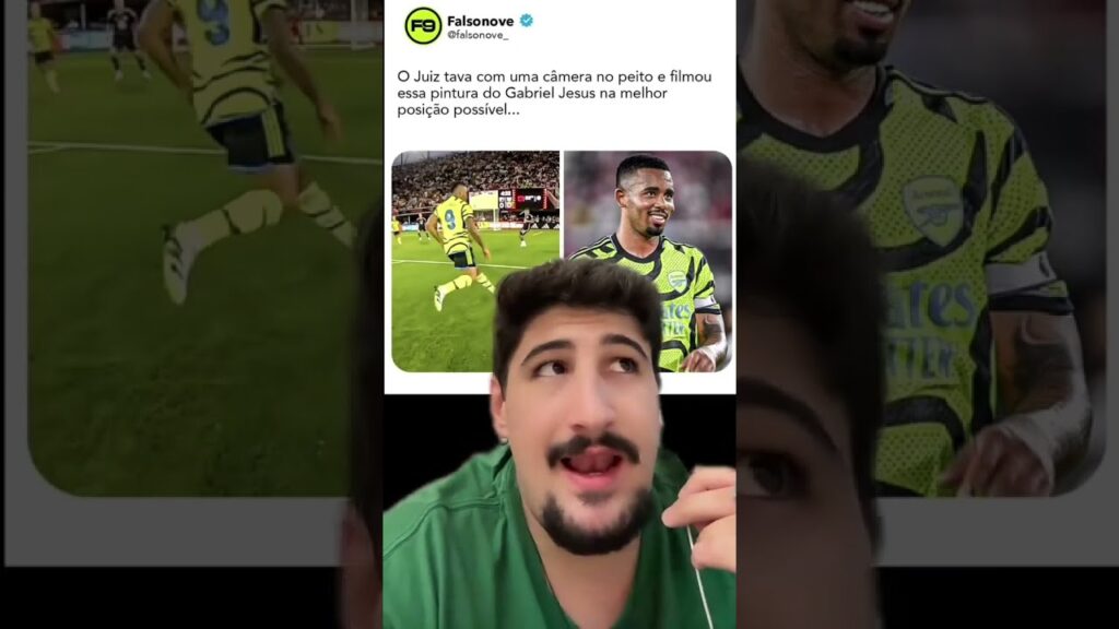 JUIZ FILMA GOLAÇO DE GABRIEL JESUS