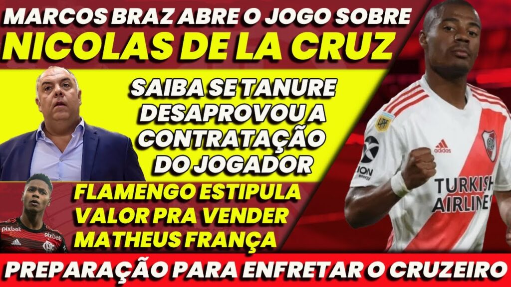 MARCOS BRAZ ABRE O JOGO SOBRE NICOLAS DE LA CRUZ | FLAMENGO PÕEM PREÇO EM MATHEUS FRANÇA | E+