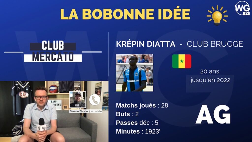 Krépin Diatta, la "bobonne idée" du Club Mercato Bordeaux