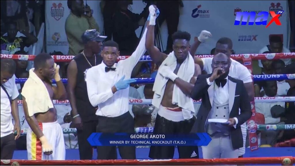 #MaxSports | George Akoto vs Baba Rahman | Fight Night 9 | Bukom Boxing Arena