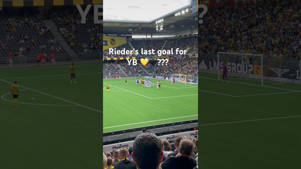 Fabian Rieder Amazing Freekick Goal 💛🖤 #yb #football #freekick