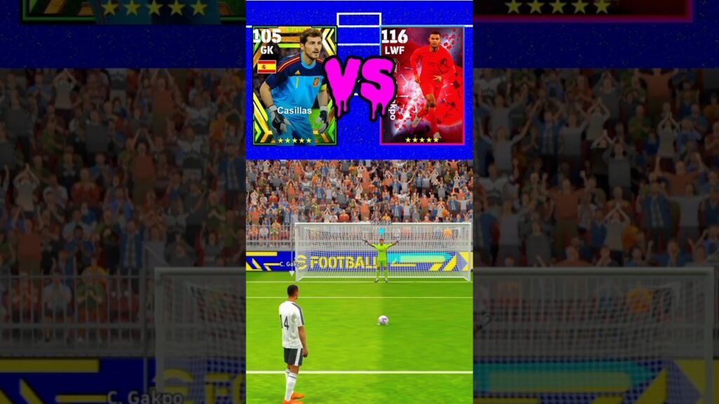 Iker Casillas🇪🇸  🆚  Cody Gakpo🇳🇱 😬😰😵‍💫😮‍💨⚡ #efootball #football #footballskills