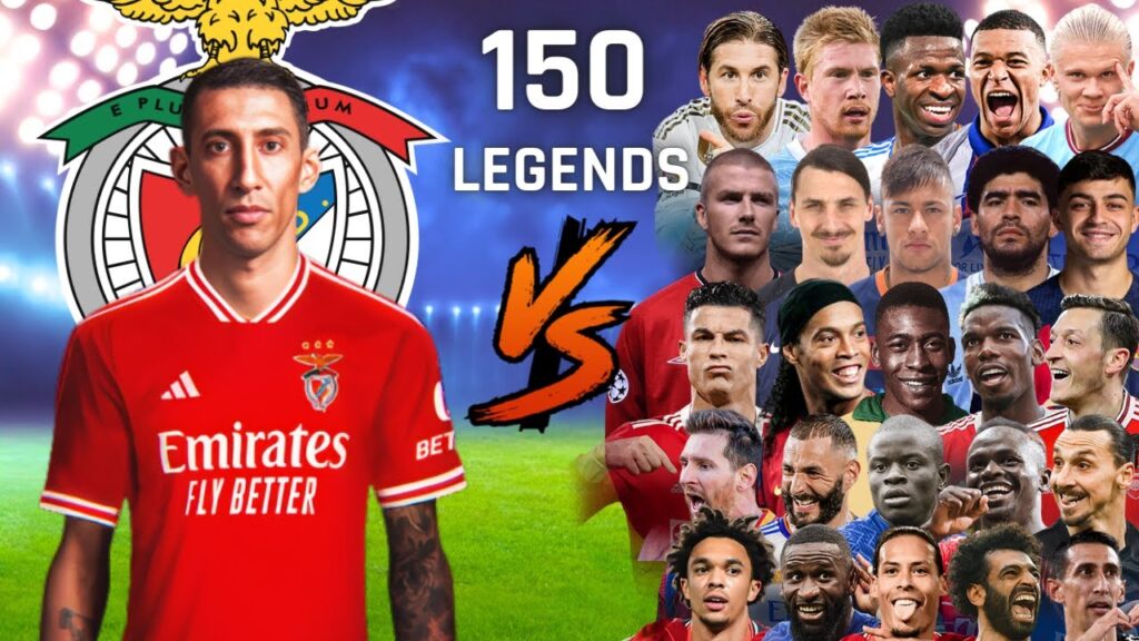 Benfica - Angel Di Maria ⚔️ 150 LEGENDS 🔥😲 Benzema, Neymar, Maradona, Haaland... 🔥😲