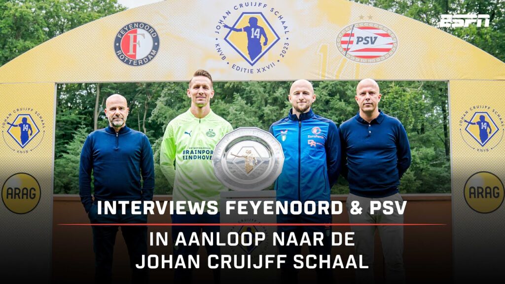 "ZEKER dat het een HELE LEUKE WEDSTRIJD wordt" 😍 | Interviews persmoment Johan Cruijff Schaal 🎙️