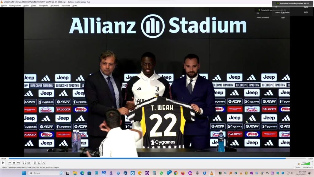 VIDEOCONFERENZA PRESENTAZIONE TIMOTHY WEAH 20 07 2023
