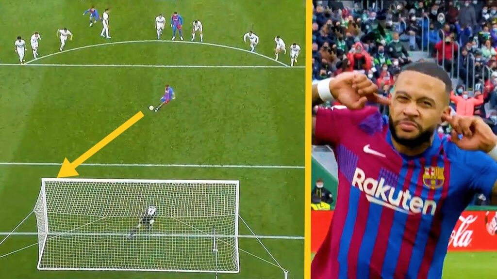 Memphis Depay Fantastic Penalty Kick Goal vs Elche | WHAT A PENALTY !!