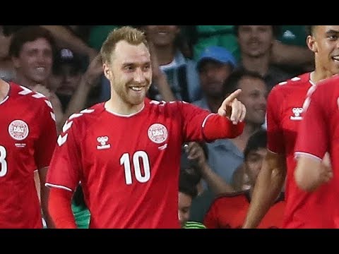 Denmark 2 0 Mexico Yussuf Poulsen and Christian Eriksen strike to hand hosts comfortable