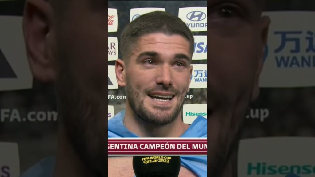 LAS LÁGRIMAS de RODRIGO DE PAUL, de #RACING al mundo:🗣️ "SOMOS CAMPEONES DEL MUNDO"
