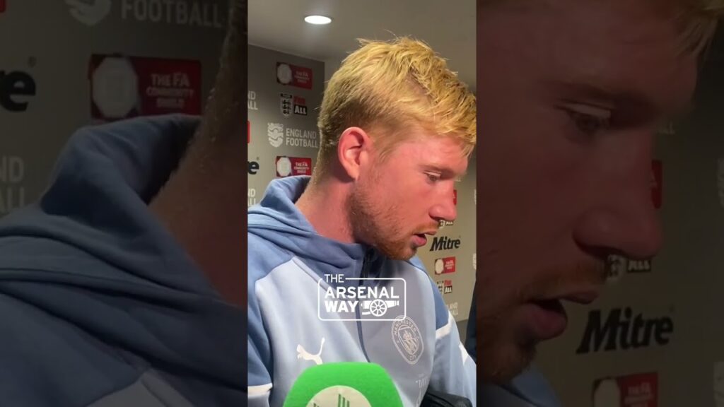 Kevin De Bruyne Says Leandro Trossard's Equaliser Was S*** After Arsenal Beat Man City 🤣 #Shorts