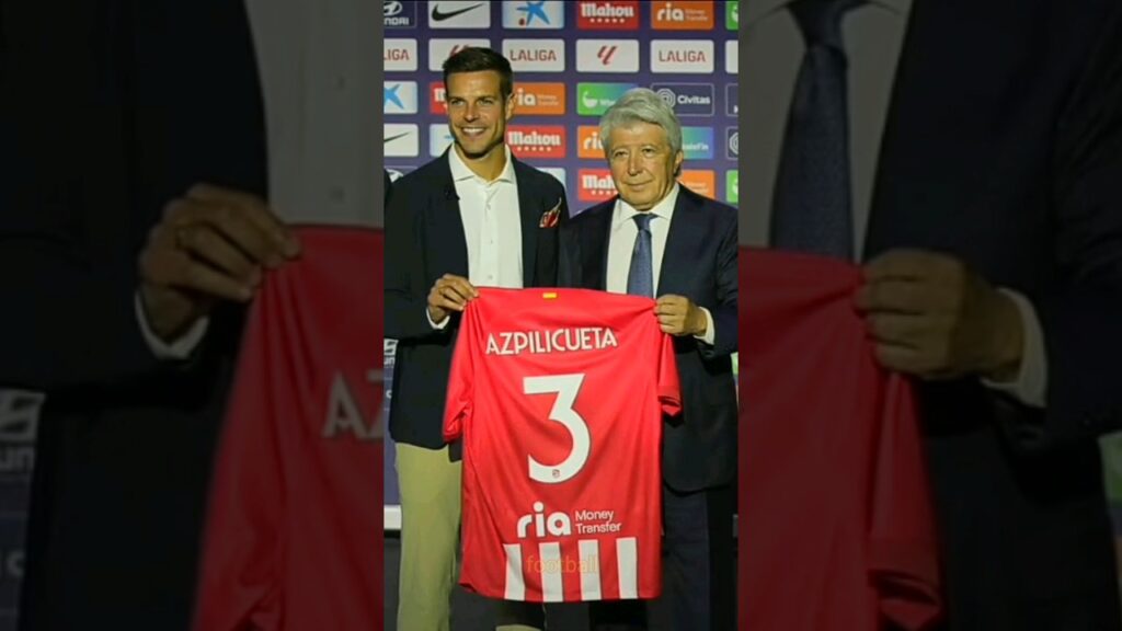 Officially. Atletico Madrid announces the inclusion of Azpilicueta after his departure from Chelsea