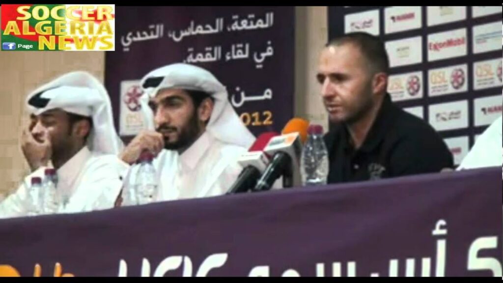 Belmadi en conférence de presse avant d'affronter Al Sadd en coupe du prince