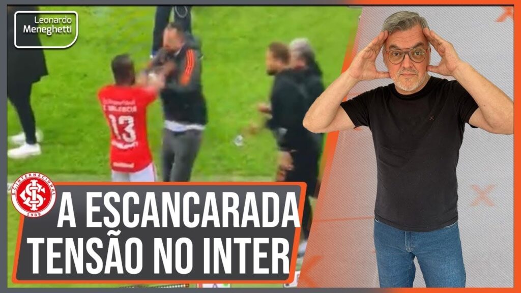 O destempero de Enner Valencia, que empurrou o gerente Magrão. Direção do Inter silencia!