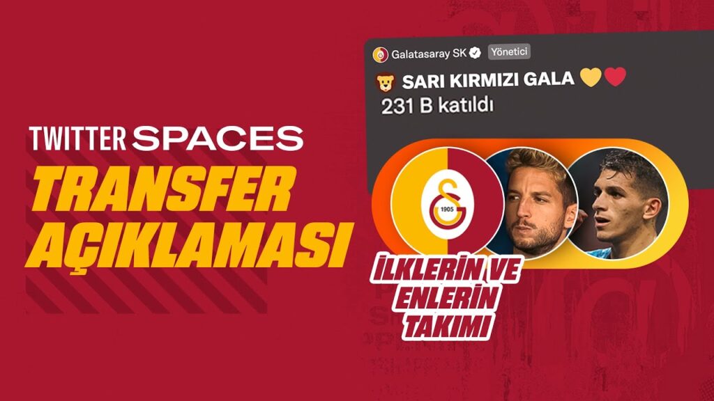 🔴 Galatasaray SK Twitter Space Yayını (Lucas Torreira & Dries Mertens)