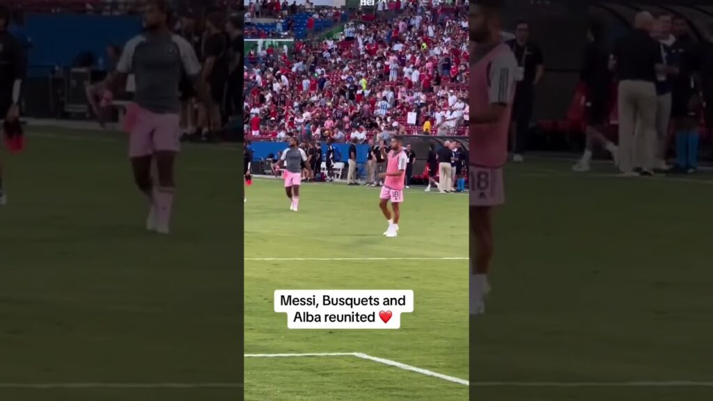 Jordi Alba warming up for his first Inter Miami start 🔥