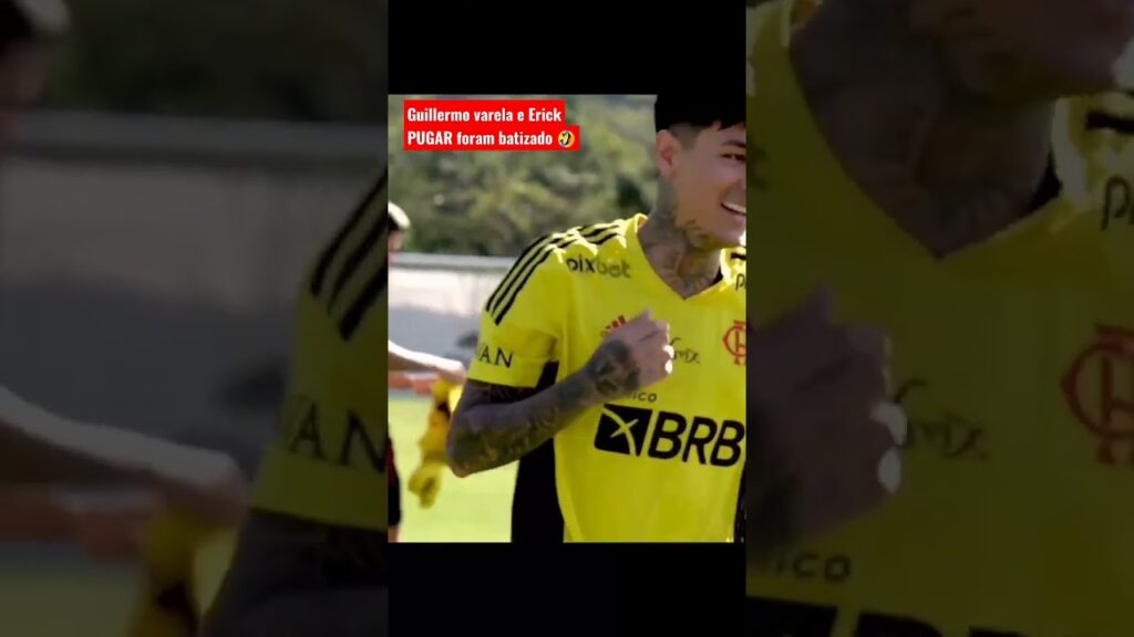 corredor do batizado do MENGÃO Guillermo varela e Erick PUGAR