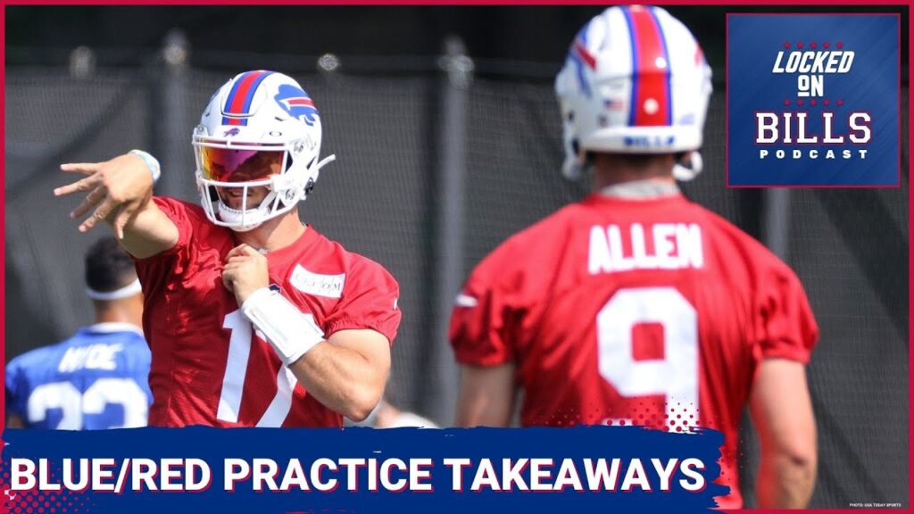 Josh Allen makes big throws and aggressive defense shines at the Buffalo Bills Blue & Red Practice