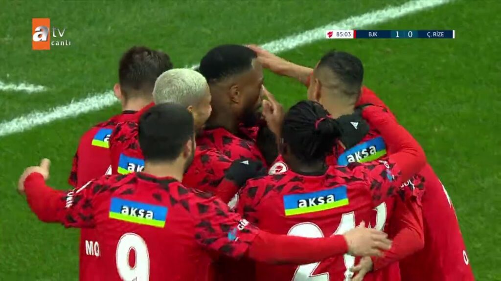 Beşiktaş 1 - 0 Çaykur Rizespor (Beşiktaş'ın 1. Golü - Cyle Larin)