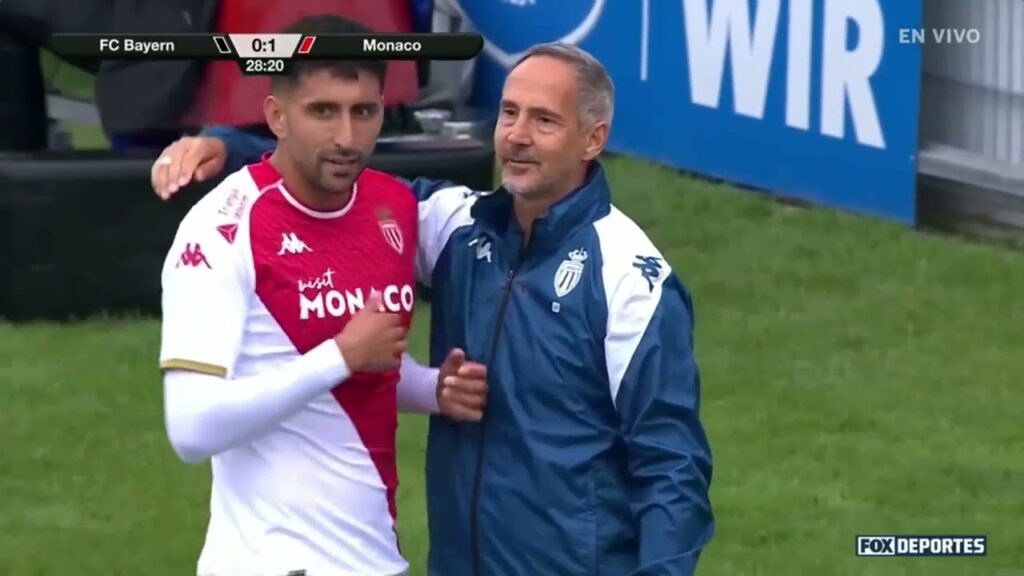 Gol de Takumi Minamino   FC Bayern 0 - 1 AS Monaco