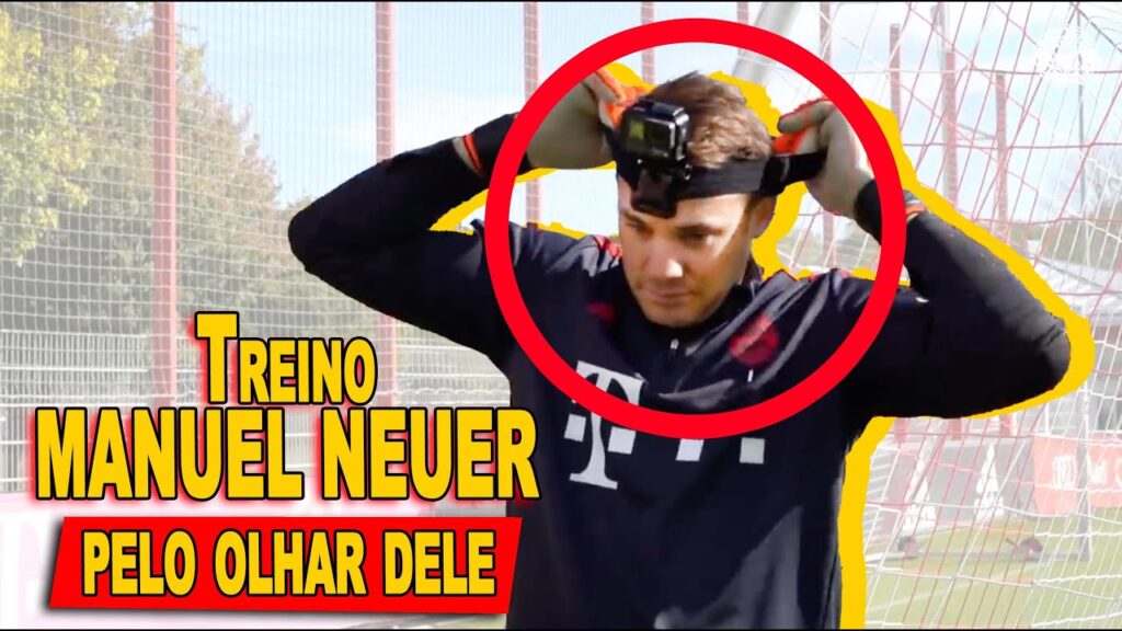 Goleiro MANUEL NEUER COM GOPRO NA CABEÇA #bayern #neuer #training