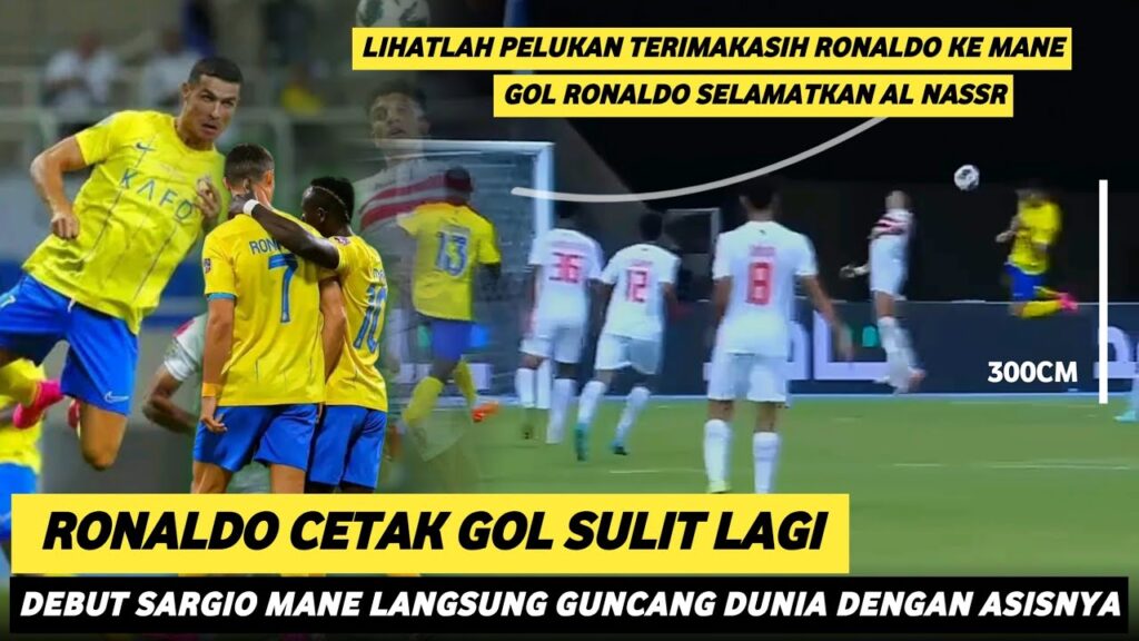 DUET KELAS DUNIA, ASIS BERKELAS MANE MANJAKAN RONALDO,LIHATLAH GOAL CANTIK RONALDO TADI MALAM