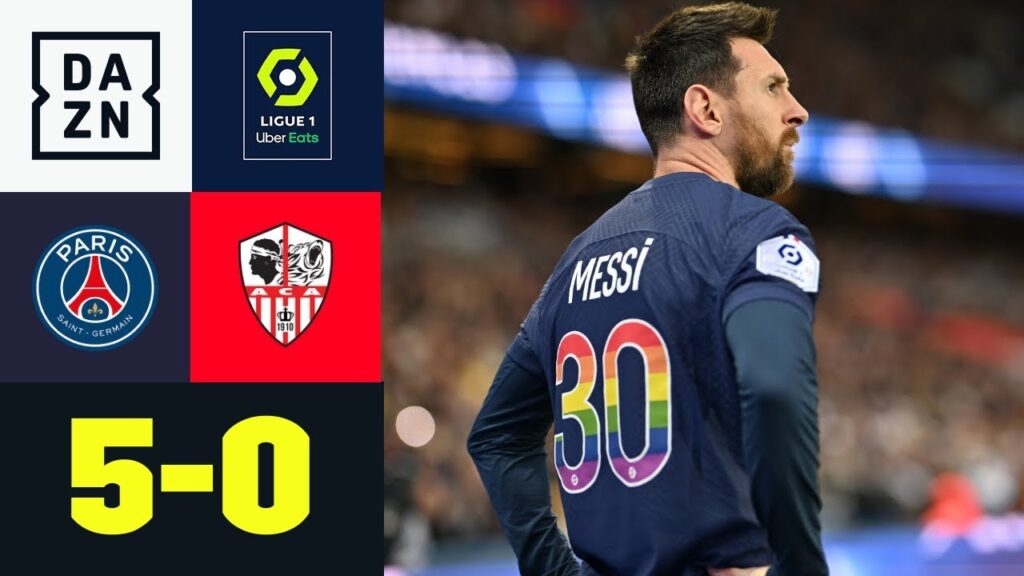 Messi zurück, Hakimi fliegt, Mbappe trifft! Spektakel in Paris: PSG - Ajaccio | Ligue 1 | DAZN