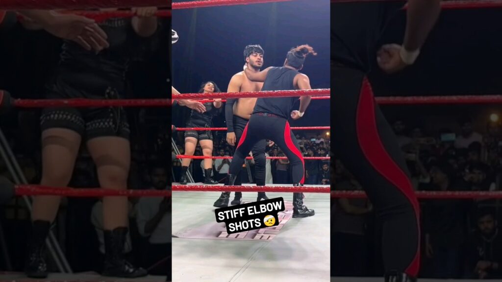 Hard Hitting elbow strikes😨 #simson #prowrestling #aew #wwe #wrestlesquare #ddtpro #india #nxt #njpw