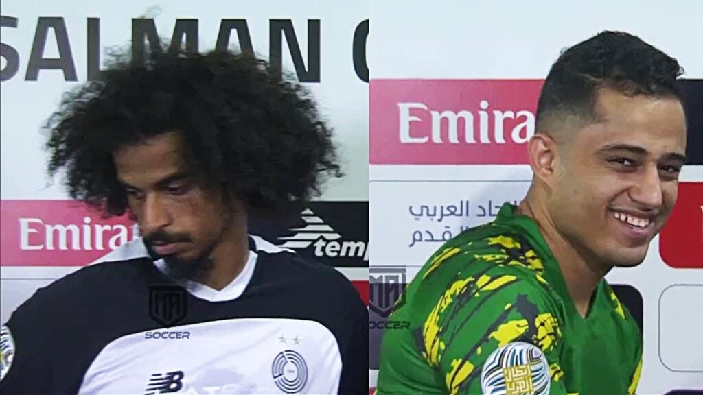 أكرم عفيف يهرب ويترك المراسل بعد الهزيمة برباعية من الشرطة العراقي