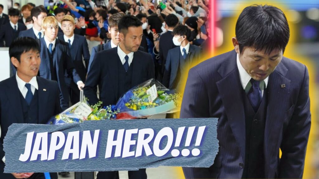 JAPAN'S NATIONAL TEAM IS GREETED AS A HERO AFTER THEIR HOMECOMING OF THE 2022 WORLD CUP